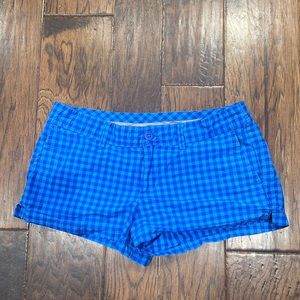 Nike shorts (the athletic dept) 2 shades of blue checker shorts with pockets.